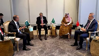 وزراء خارجية مصر وباكستان وتركيا والسعودية يؤكدون مركزية القضية الفلسطينية لتحقيق السلام الشامل