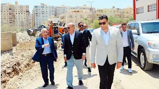 سور جديد ورفع كفاءة.. محافظ السويس يتابع تطوير مقابر الروض القديم (صور)