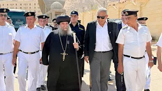 مدير أمن أسيوط يتفقد خطة حماية زوار دير درنكة في صوم العذراء -صور