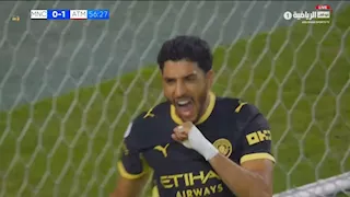 شاهد هدفي عمر مرموش مع السيتي في مرمى أتلتيكو مدريد (فيديو)