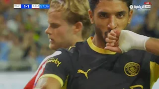 عمر مرموش يحتفي بحصوله على جائزة أفضل لاعب في مباراة السيتي وأتلتيكو مدريد