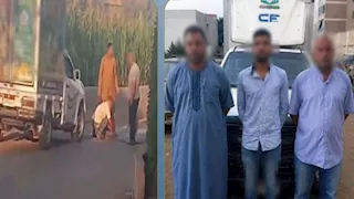 ضبط سائق ومرافقيه بعد إتلاف مطب صناعي للسير عكس الاتجاه بالمنوفية