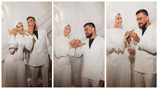 الصور الأولى من خطوبة محمد مكاوي وهند مدحت