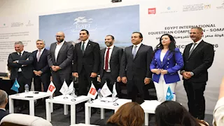وزير الشباب والرياضة يشهد المؤتمر الصحفي لبطولة مصر الدولية للفروسية لقفز الحواجز في سوماباي