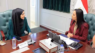 وزيرة التضامن تبحث مع مدير مركز الدوحة العالمي تعزيز التعاون
