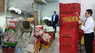 حماية المستهلك يضبط 6 أطنان دواجن فاسدة قبل إعادة توريدها للمصانع بالقليوبية