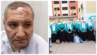 "حدف عليه ترابيزة".. ولي أمر يصيب مدير مدرسة بـ 17 غرزة في الدقهلية