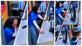 تحقق: هل فيديو بكاء كاشيرة في سوبر ماركت من مصر؟ وما مصدره؟