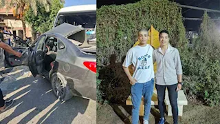 من تجهيزات الخطوبة إلى سرادق عزاء.. تفاصيل مصرع شقيقين في حادث بالفيوم - صور