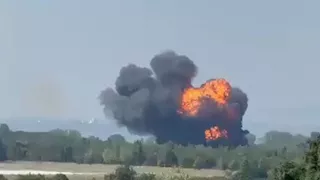 تحطم مقاتلة إف-16 في ولاية ميشيجان الأمريكية.. فيديو 