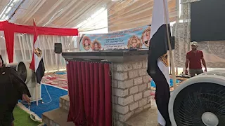 البابا تواضروس يضع حجر أساس كاتدرائية الفشن في أولى محطات زيارته لبني سويف