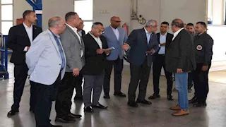 وزير الإنتاج الحربي يتفقد خطوط شركة هليوبوليس للصناعات الكيماوية