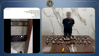  "حرمة المسجد لم تمنعه".. ضبط عاطل سرق خلاطات ودورة مياه مسجد بالسنبلاوين