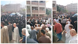 تشييع جثمان المستشار مسعد الفخراني بمقابر أسرته بزاوية بلتان فى القليوبية -فيديو وصور 