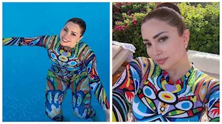 بالصور في حمام السباحة.. نسرين طافش تخطف الأنظار في أحدث ظهور