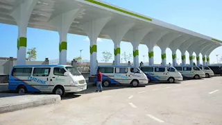 بدء التشغيل التجريبي لموقف النقل الداخلي بالعلمين الجديدة