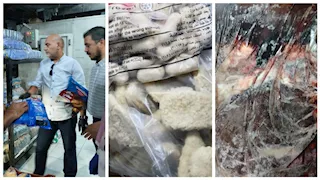 فاسدة ومنتهية الصلاحية.. التحفظ على طن لحوم وكبدة داخل ثلاجات بشبرا الخيمة -صور