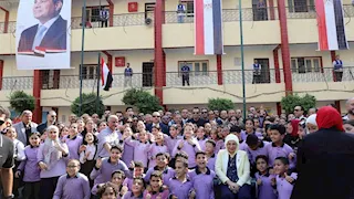 "مستقبل وطن" يجدد مدرسة الناصرية بالزقازيق ويجهز معاملها للطلاب -صور