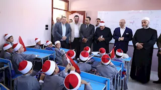 محافظ الفيوم ووكيل قطاع المعاهد يفتتحان معهد أبو بكر الصديق الأزهري