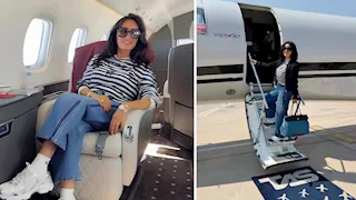 أمام الطائرة.. لطيفة تتألق بإطلالة كاجوال والجمهور: "ملكة الفن"