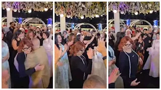 نبيلة عبيد ترقص في حفل زفاف شقيق مدير أعمالها - صور وفيديو 