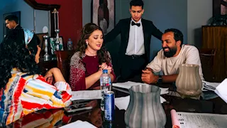 بالصور| كواليس أحدث حلقات مسلسل خمسين/خمسين بطولة كندة علوش