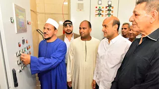 محافظ أسيوط يطلق التشغيل التجريبي لمحطتي صرف صحي بديروط -صور