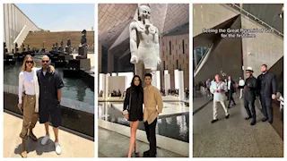 جيسون ستاثام وجيانكارلو إسبوزيتو.. نجوم العالم يزورون المتحف المصري الكبير