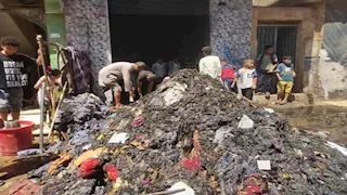 "النار حولت المكان لرماد".. حريق هائل يلتهم محل تنجيد في كمشيش بالمنوفية (صور)