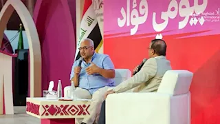 بيومي فؤاد يعلن مشاركته في عمل عراقي من"معرض بغداد الدولي للكتاب"