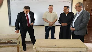 بعد أزمة جلابية المدير.. مدرسة برقطا بالقليوبية بلا سور وطابور الصباح في الشارع