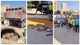 صور.. الأوقاف تنتهي من معالجة هبوط أرضي بمحيط مسجد الإمام الشافعي بالقاهرة 